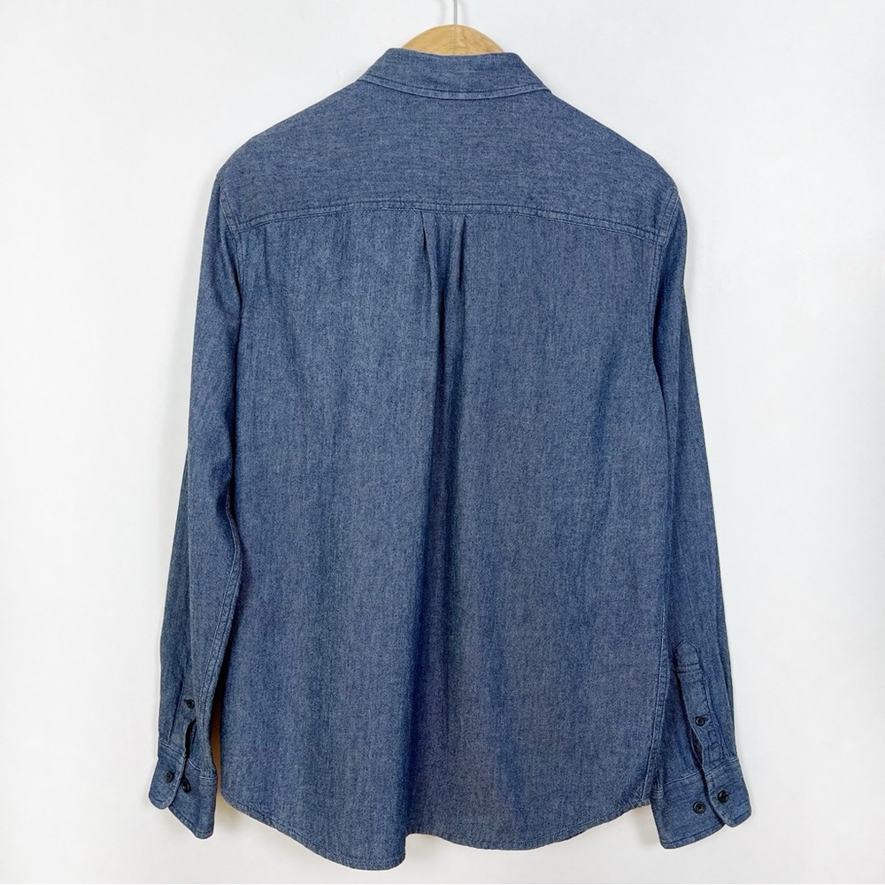 Prana Men’s Indigo Organic Cotton Button Down Shirt Size Medium Standard Fit - Picture 5 of 9
